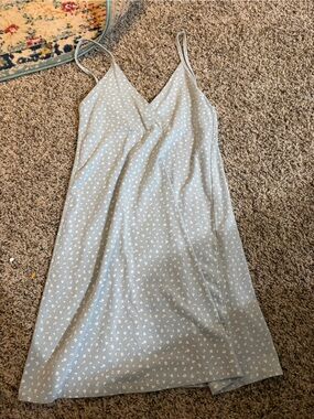 Brandy Melville Light Blue Floral Mini Dress